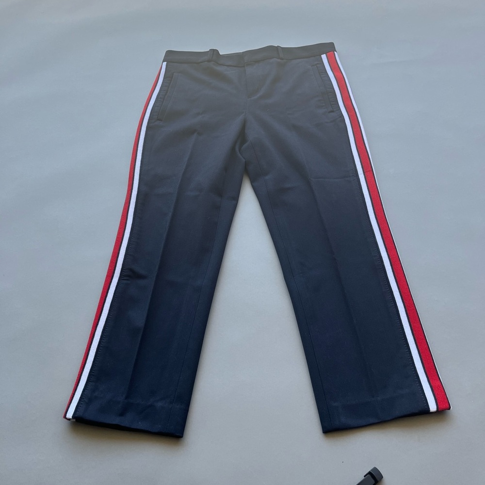 Banana republic Avery pants with red/white stripe size 6